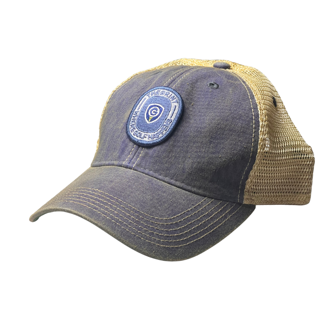 TheGrint Old Faithful trucker hat with round Golferhood patch
