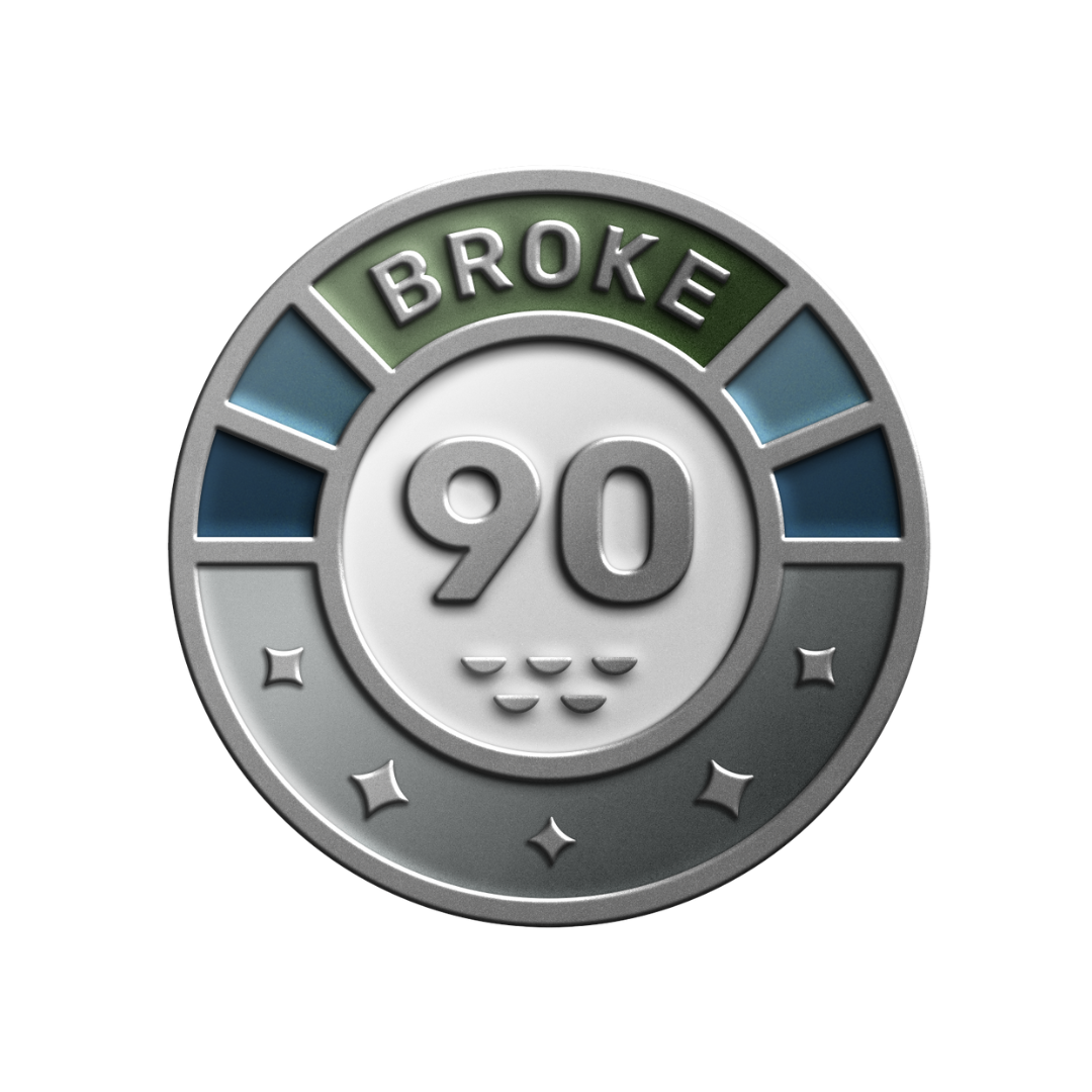 BROKE 90 Engraved Ball Marker