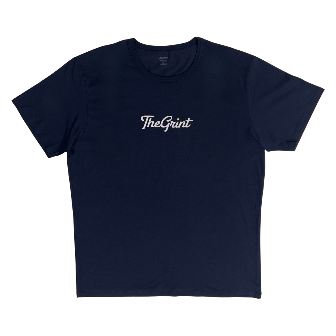 Navy TheGrint Active Tee with script logo