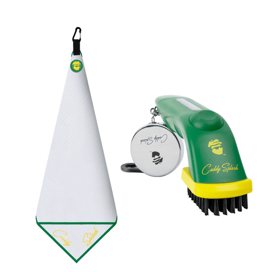 Golf Club Water Brush Pro + Pocket Mag Towel Bundle - Georgia Collection