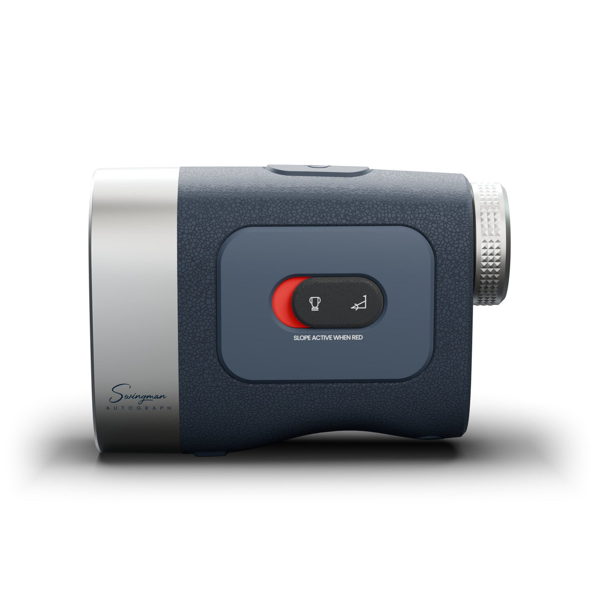 Swingman Autograph Rangefinder side view with the slope switch for Slope Mode and Tournament Mode